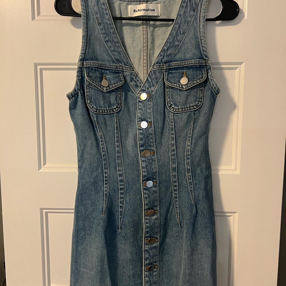 Reformation Denim Mini Dress